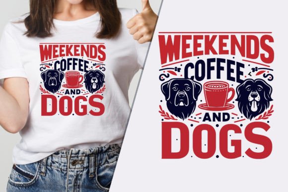 Coffee and Dogs Stylish T Shirt Design: A Graphic Designer's Asset