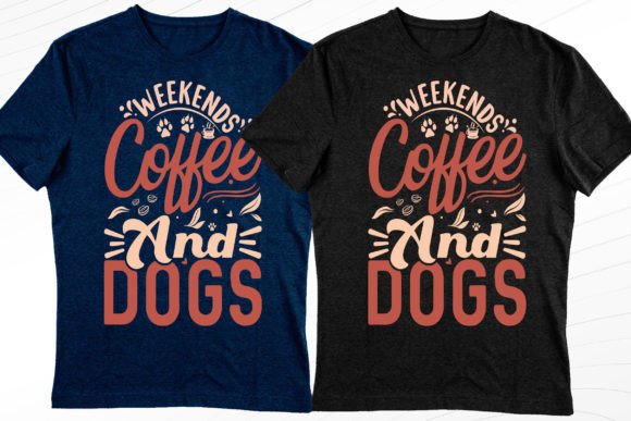 Coffee & Dogs: A Classic T-Shirt Design for Modern Branding