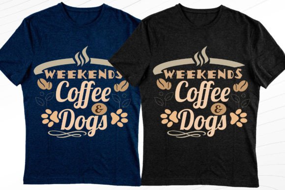 Coffee & Dogs Trendy Tee: A Design Asset Deep Dive