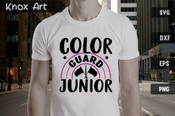 Color Guard Junior SVG: Dynamic Design for Creative Projects