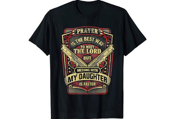 Dad & Daughter Veteran T-shirt Design: A Professional Asset