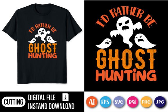 Ghost SVG T-shirt Design: A Playful Asset for Modern Creators