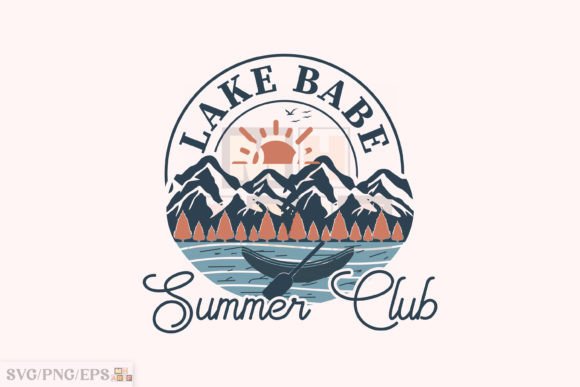 Lake Babe Summer Club SVG Design: A Creative Asset