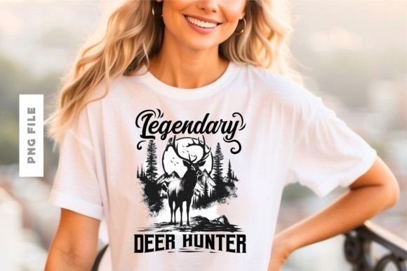 Legendary Deer Hunter T-shirt Design: A Premier Creative Asset
