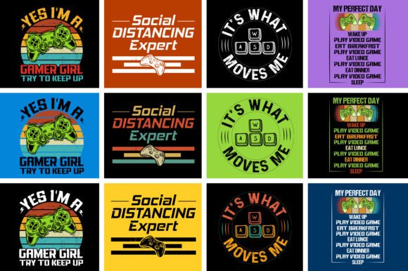 Level Up Your Merch: The Video Game T-Shirt Design Bundle