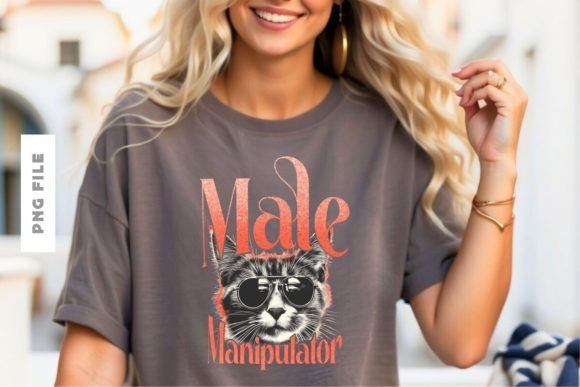 Male Manipulator T-shirt Design: A Bold Graphic Asset