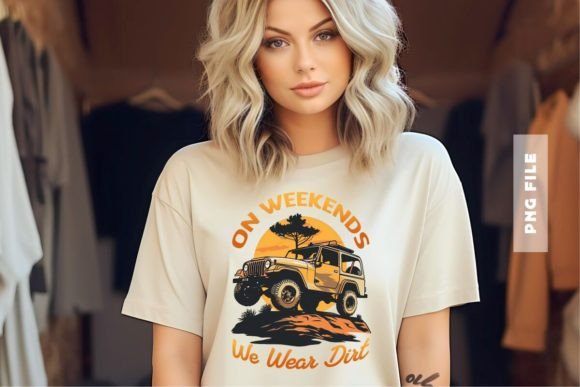 On Weekend We Wear Dirt: A Modern Graphic Design Asset