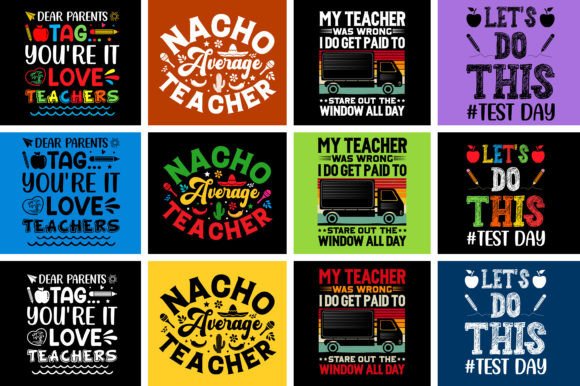 Teacher T-Shirt Design Bundle: Creative Assets for Educators