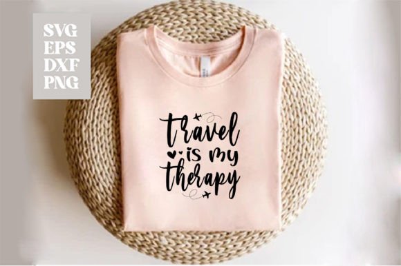 Travel is My Therapy SVG: Typography for Modern Design