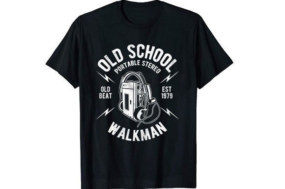 Walkman Graphic T-shirt Design: A Creative Asset for Modern Branding