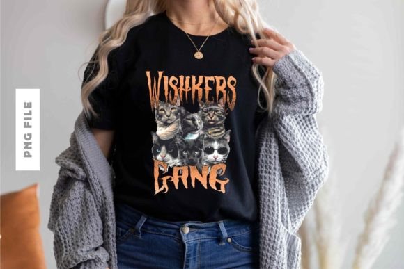 Whiskers Gang T-Shirt Design: A Versatile Creative Asset