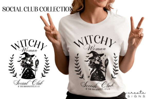 Witchy Women Social Club Design PNG: A Creative Asset